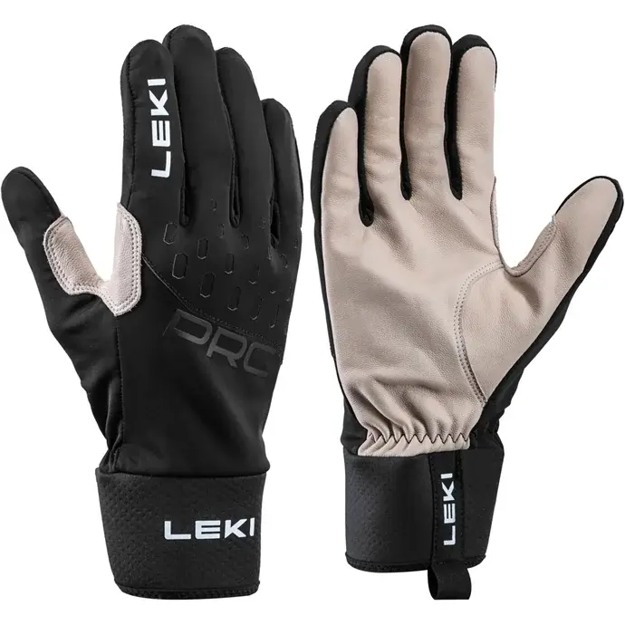 Leki Bežkárske rukavice Leki PRC Premium black-sand
