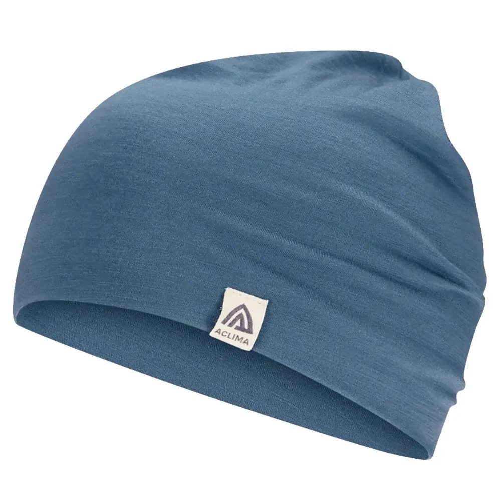 Aclima Čiapka Aclima LightWool Relaxed Beanie blue fusion