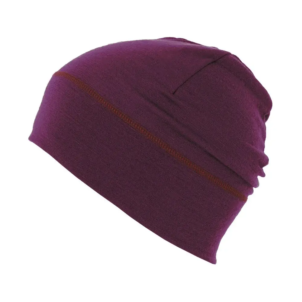 MATT Vlnená čiapka MATT 5805 Light Merino Wool Beanie Aubergine