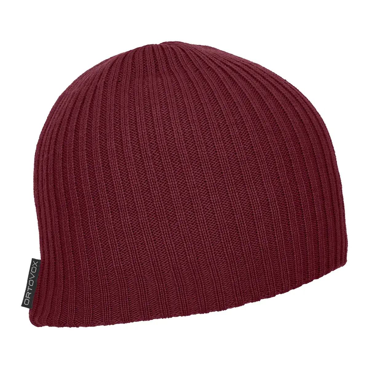 Čiapka Ortovox Double Rib Logo Beanie Dark blood