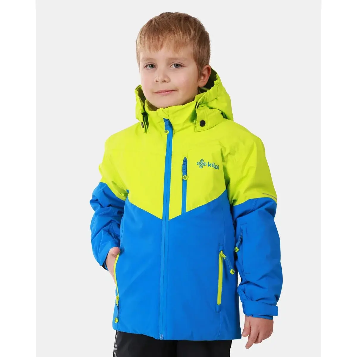 Chlapčenská lyžiarska bunda Kilpi Ferden-JB light green