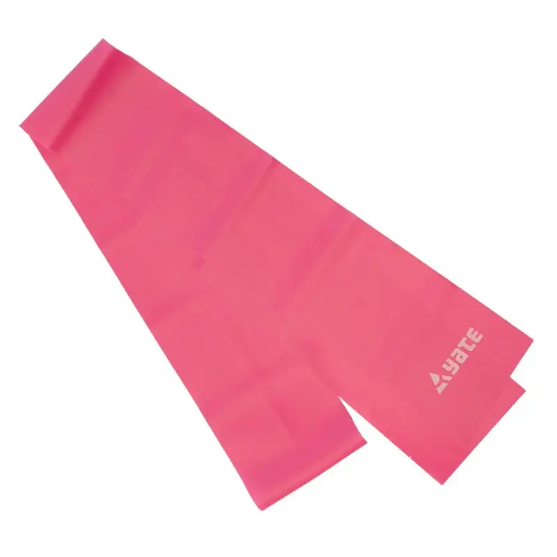 Cvičebný pás Yate Fit Band 120 x 12 cm stredne tuhý, červená