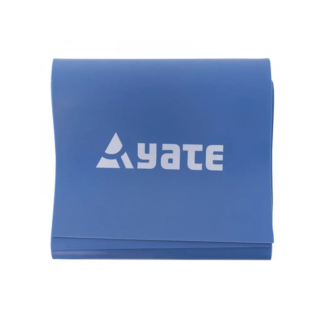 Yate Cvičebný pás Yate Fitband 120 x 12cm extra tuhý modrý