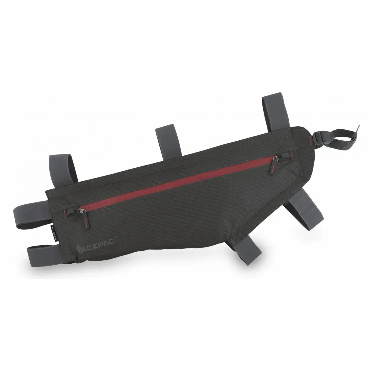 Cyklistická taška AcePac Zip Frame Bag L grey