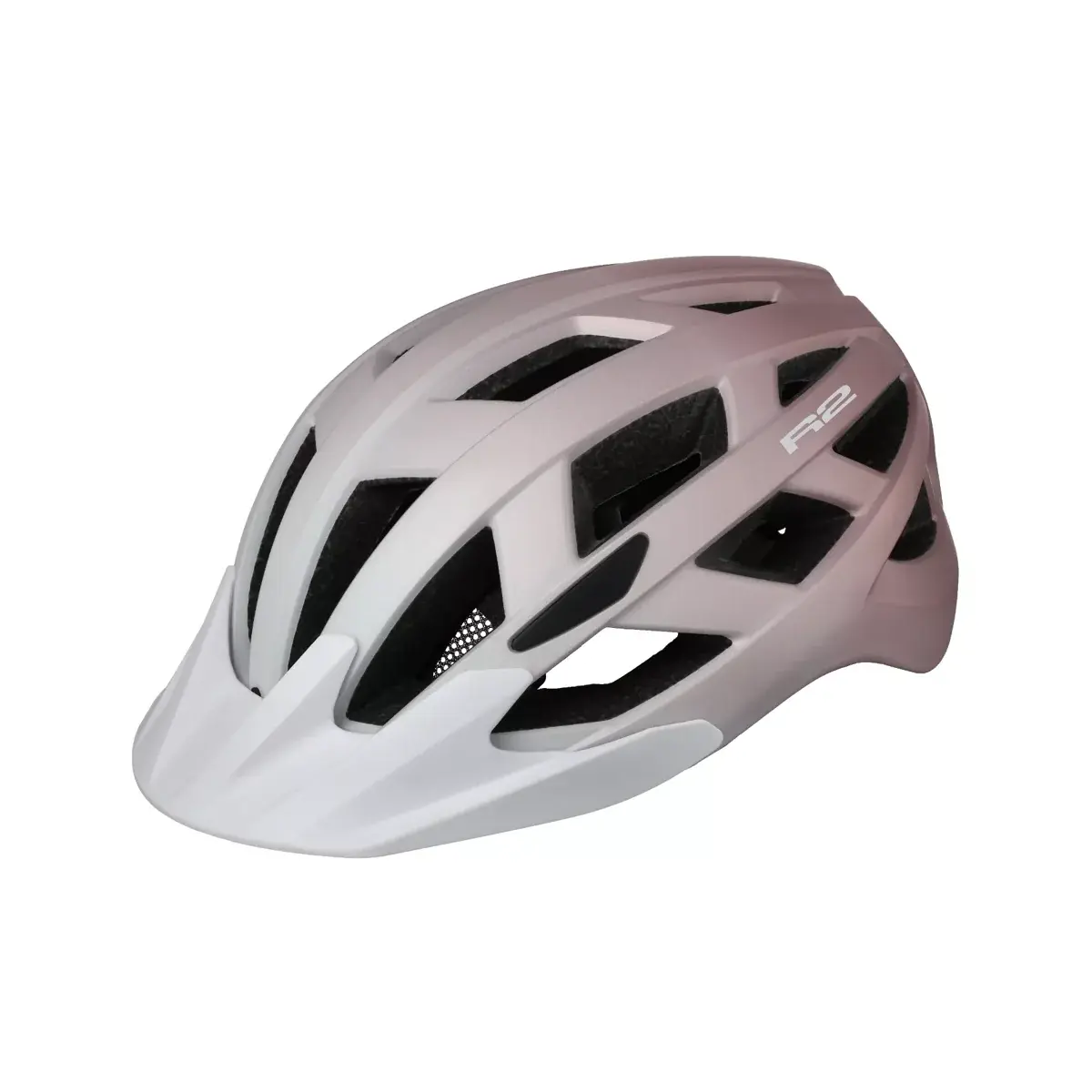 Cyklistická prilba R2 LUMEN biela, púdrová ružová