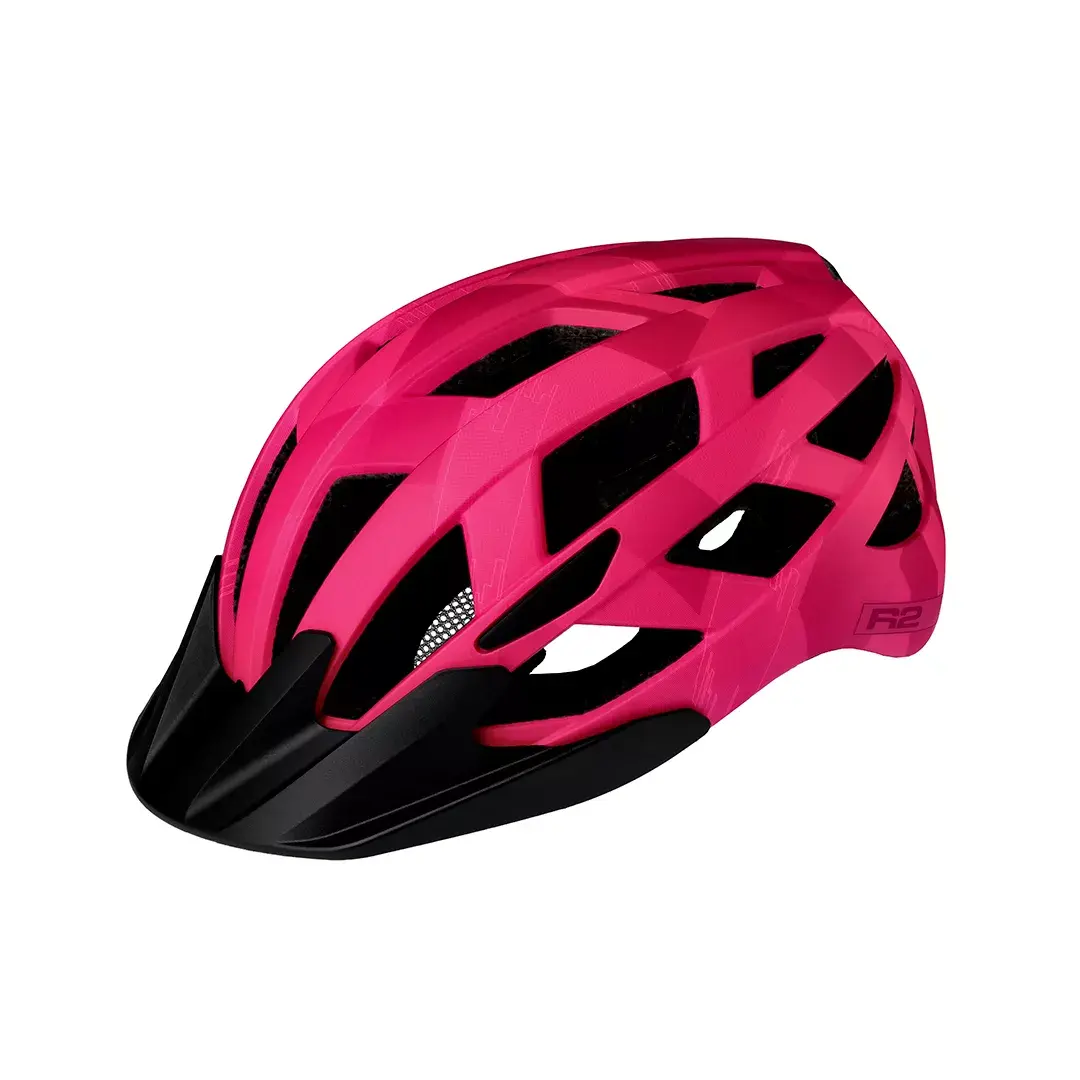 R2 Cyklistická prilba R2 LUMEN JUNIOR ružová S:52-56cm