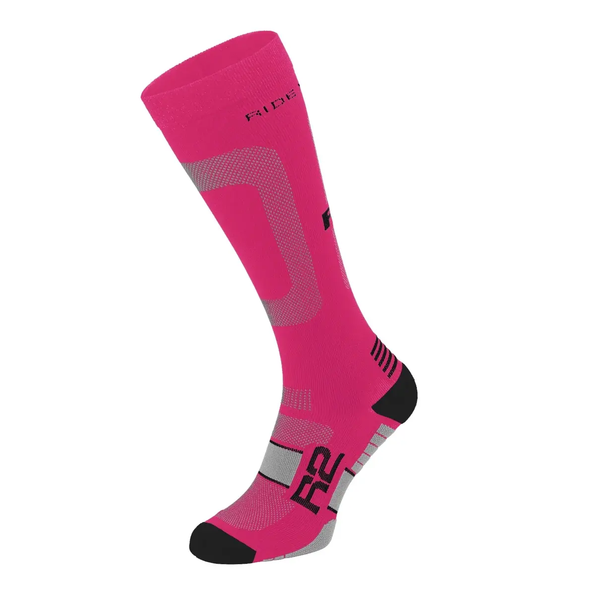 R2 Cyklistické ponožky R2 Power ružová, sivá, čierna