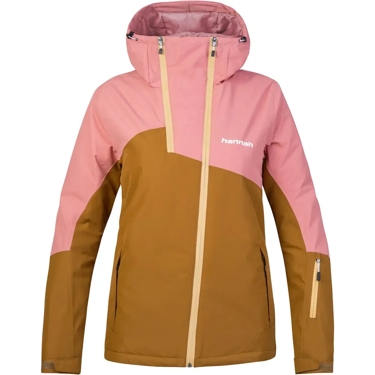 Dámska lyžiarska bunda Hannah Maky Col golden brown/rosette