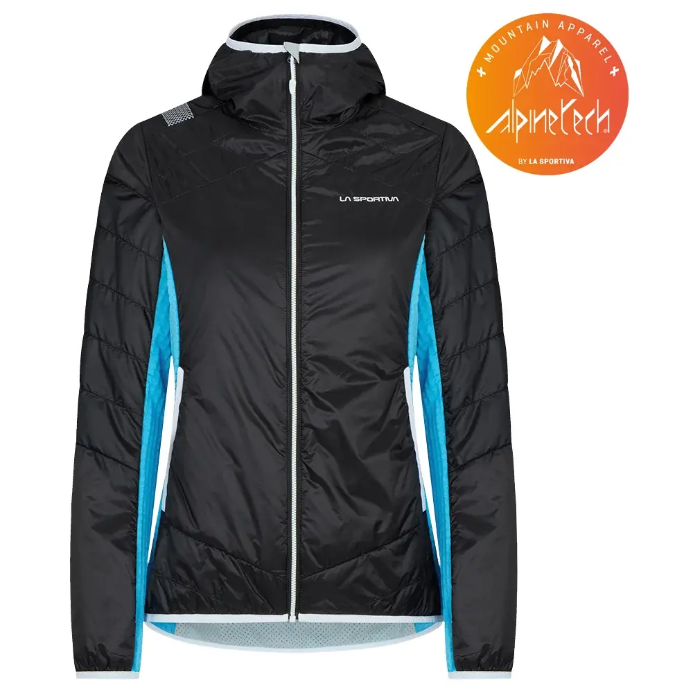 Dámska bunda La Sportiva Aequilibrium Insulation Hoody black/malibu blue