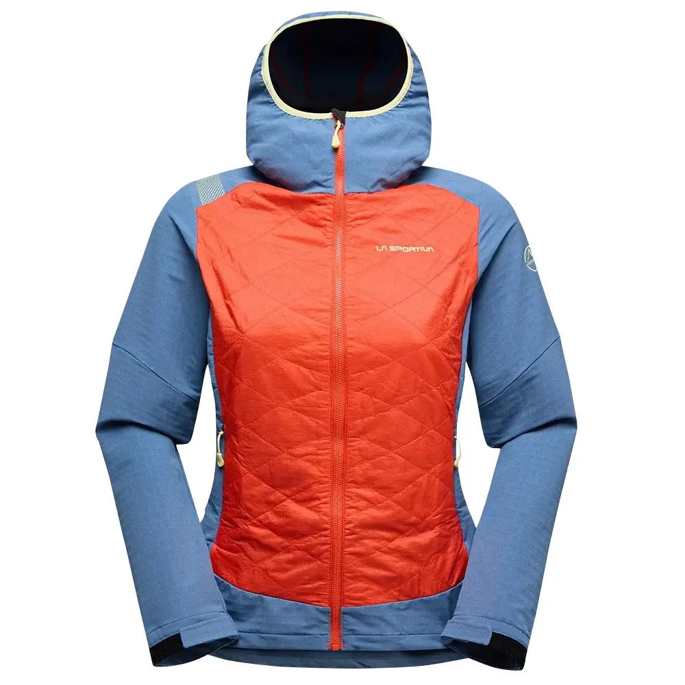 La Sportiva Dámska bunda La Sportiva KAP HYBRID HOODY cherry tomato/moonlight