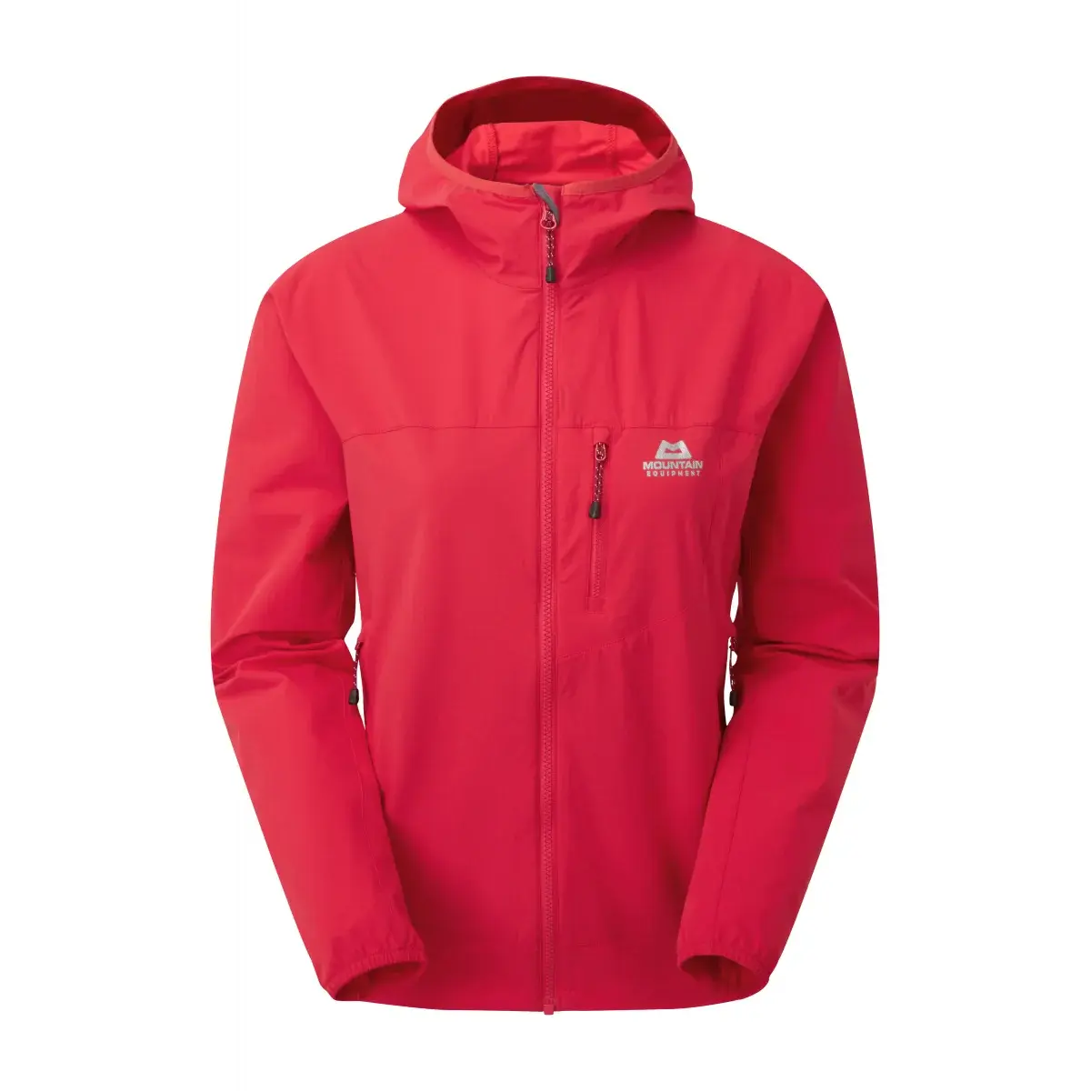 Mountain Equipment Dámska softshellová bunda Mountain Equipment Echo Hooded Jacket capsicum red