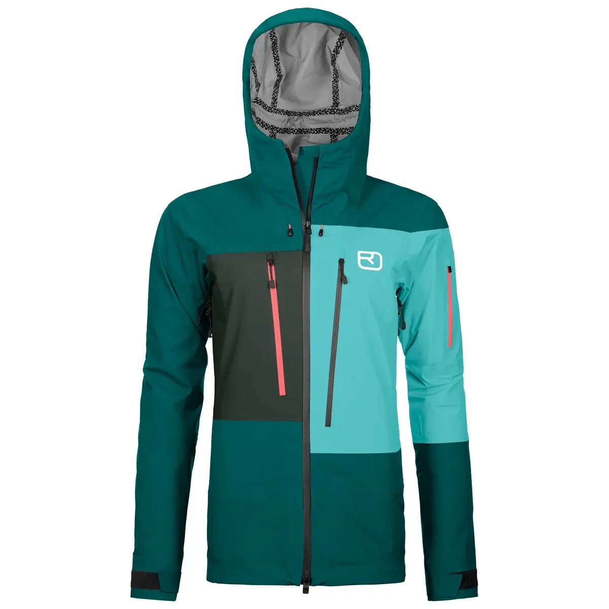 Dámska freeridová bunda Ortovox 3L Deep Shell Pacific green