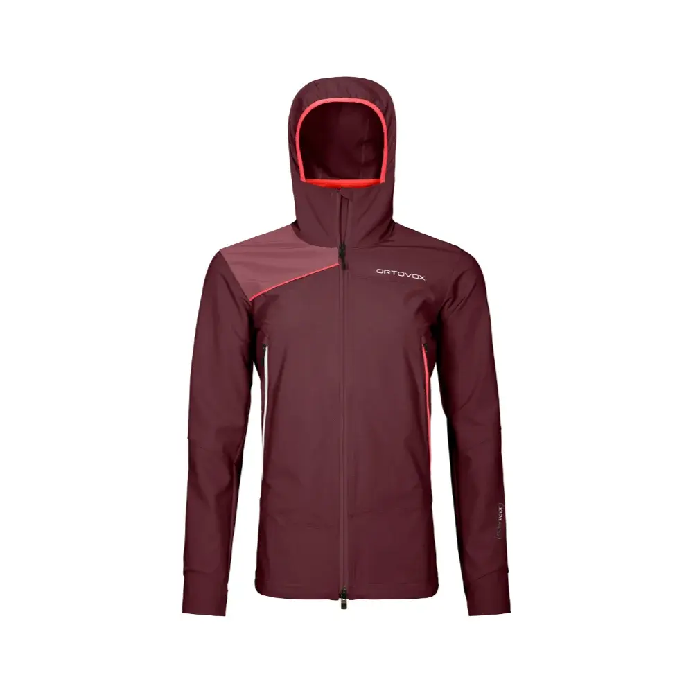 Dámska bunda Ortovox Pala Hooded Jacket W winetasting