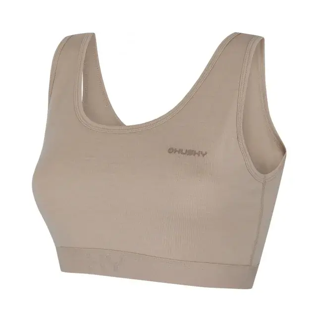 Dámska merino podprsenka Husky MEBRA L beige, veľkosť