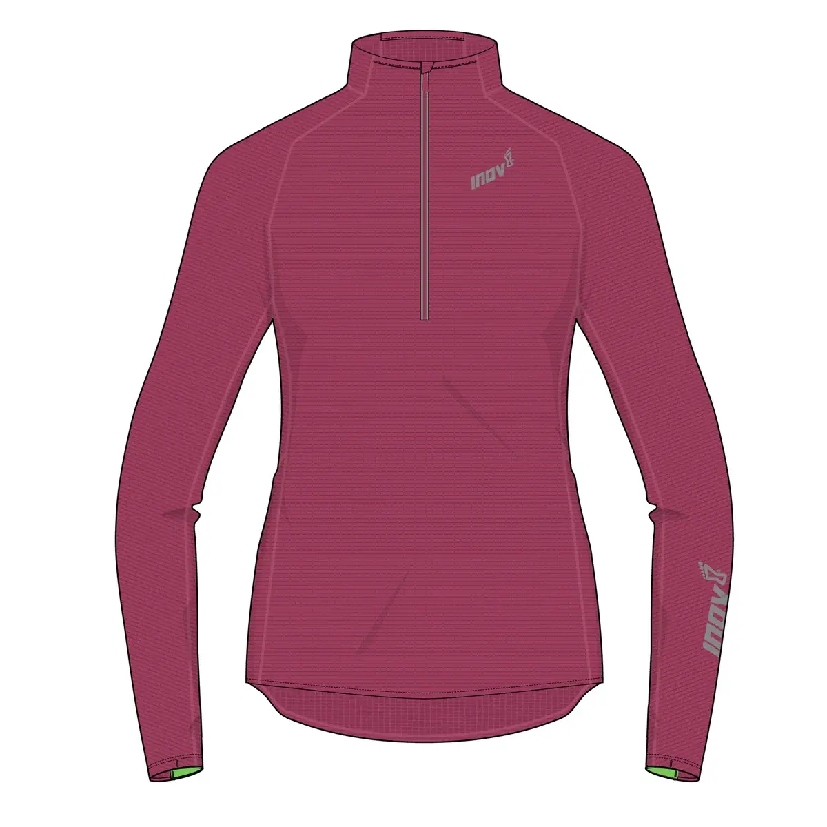 Inov8 Dámska funkčná mikina Inov8 Technical Mid HZ ružová