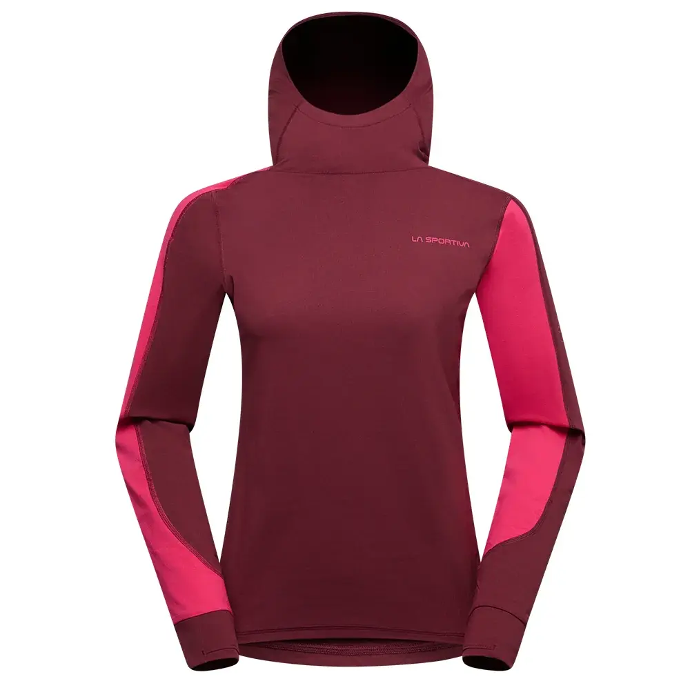 Dámska mikina La Sportiva CLOUD SHADOW SUN HOODY redwood/azalea