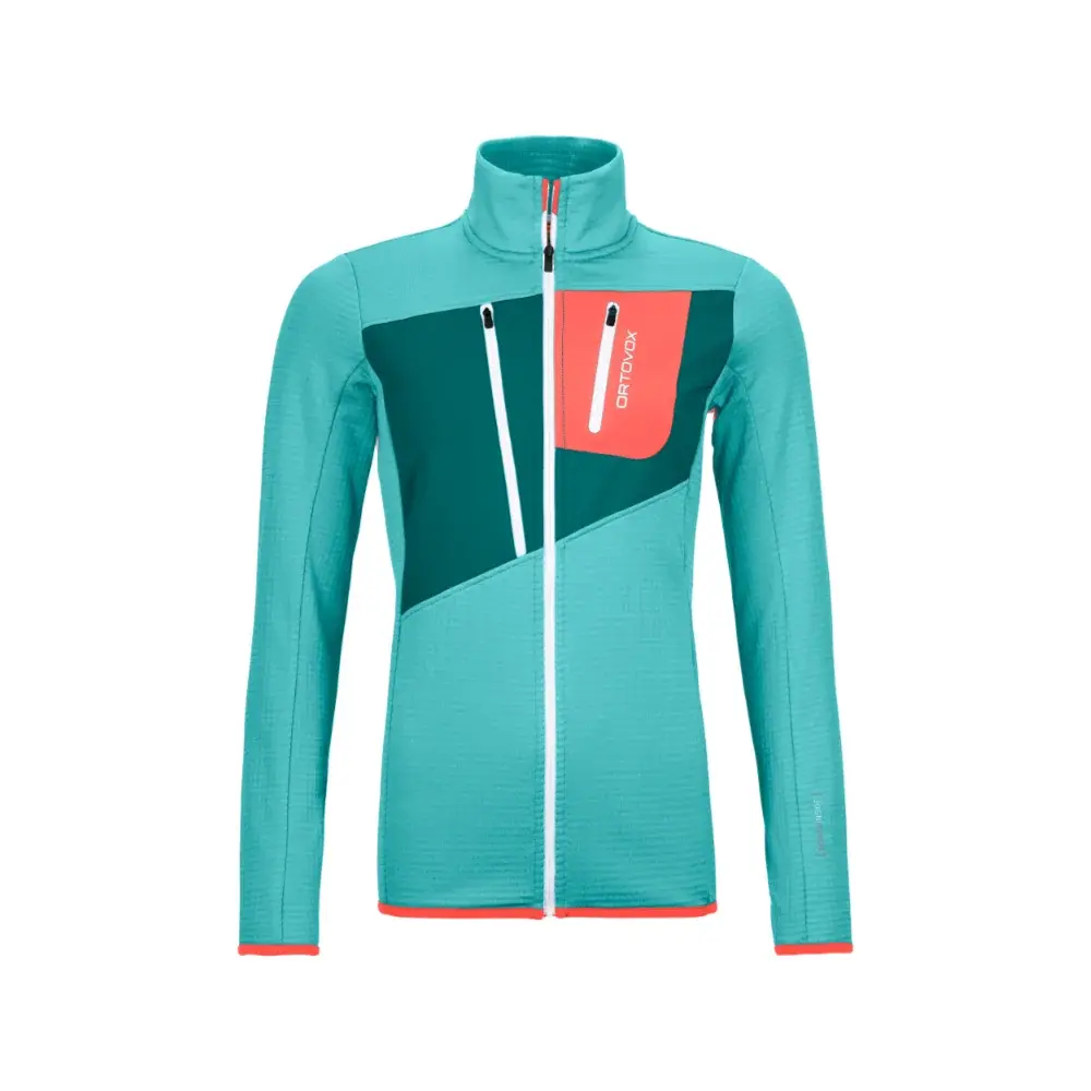 Dámska mikina Ortovox Fleece Grid Jacket W ice waterfall