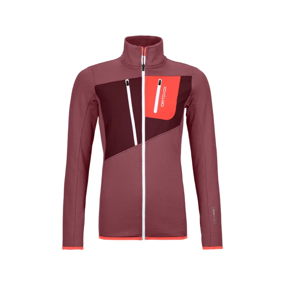 Dámska mikina Ortovox Fleece Grid Jacket W mountain rose