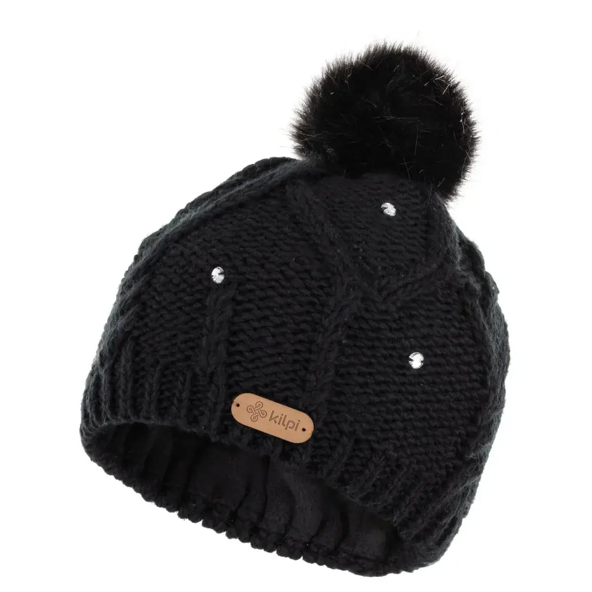 Kilpi Dámska módna čiapka s brmbolcom Kilpi LADY-W BLK UNI