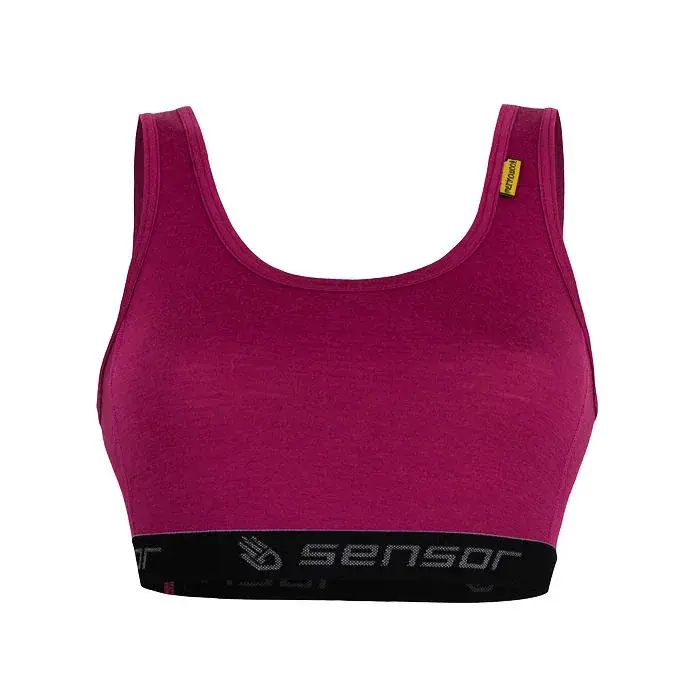 Sensor Dámska športová podprsenka Sensor Merino Active lilla