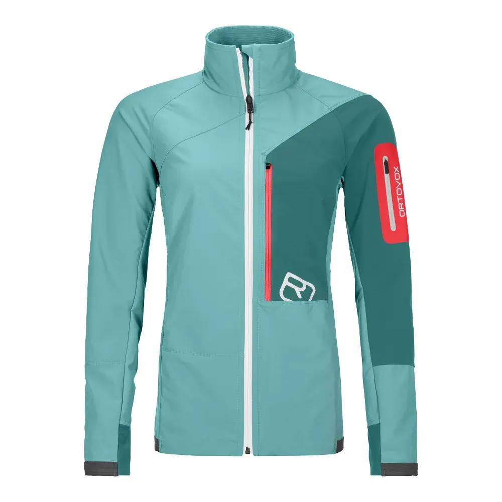 Ortovox Dámska softshellová bunda Ortovox W's Berrino Jacket Ice Waterfall