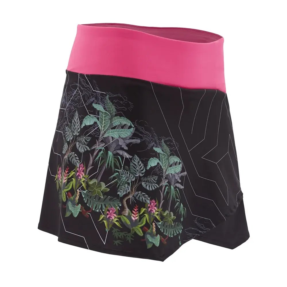Dámska sukňa na bicykel Silvini Isorno Pro Black fuchsia