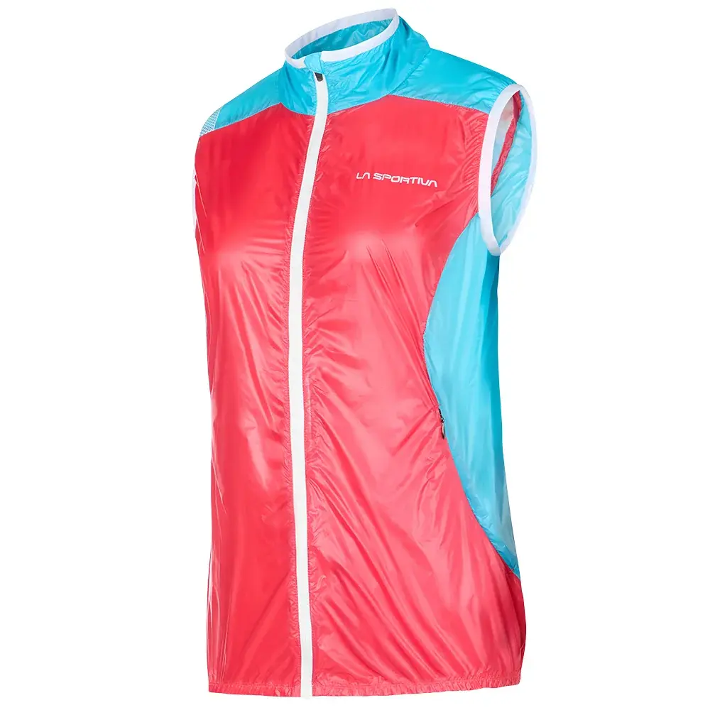 La Sportiva Dámska vesta La Sportiva Briza Windbreaker Vest hibiscus/malibu blue
