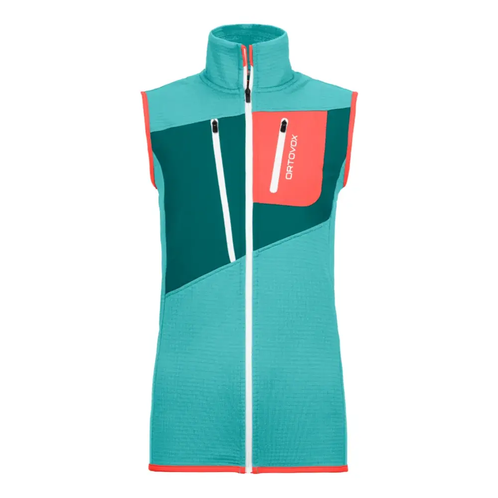 Dámska vesta Ortovox W's Fleece Grid Vest Ice Waterfall