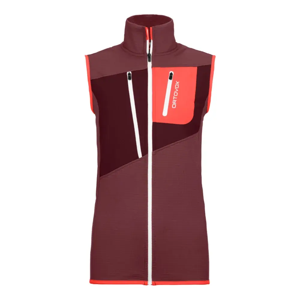 Dámska vesta Ortovox W's Fleece Grid Vest Mountain Rose