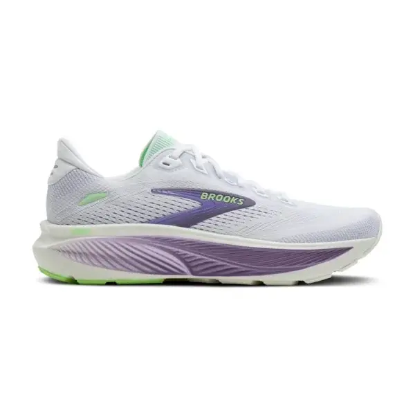 Brooks Dámske bežecké topánky Brooks Ghost 18 W White/Purple Hebe/Green