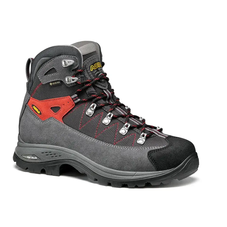 Asolo Dámske členkové topánky Asolo Finder GV ML grey/gunmetal/poppy red