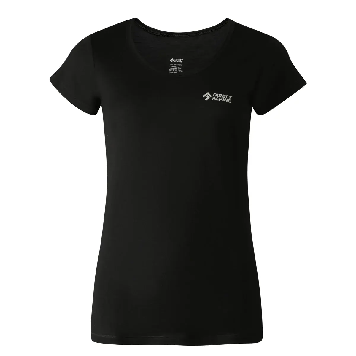 Dámske funkčné merino tričko Direct Alpine FURRY LADY black (DA big font)