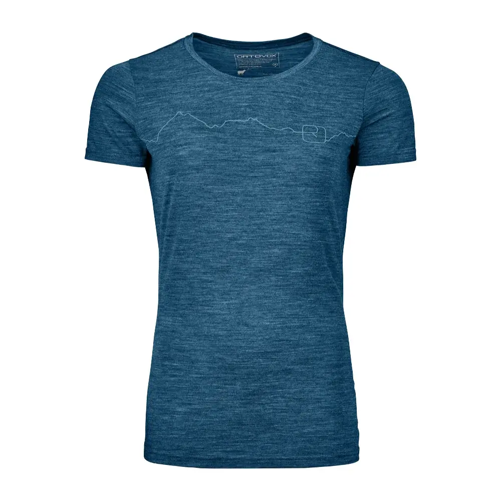 Dámske funkčné tričko Ortovox W's 150 Cool Mountain TS Petrol Blue Blend