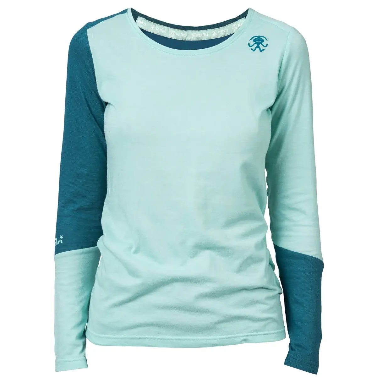 Dámske funkčné tričko Rafiki Finale eggshell blue/tapestry zelená