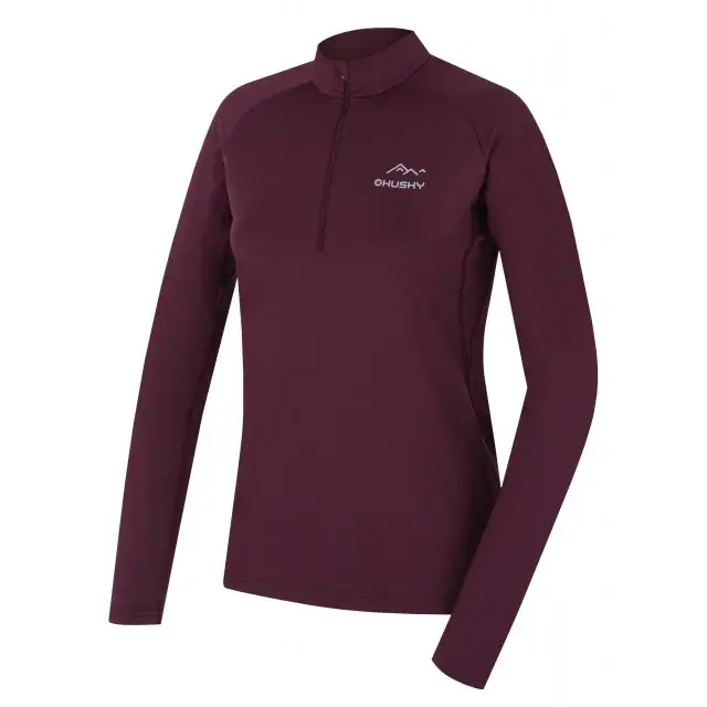 Dámske funkčné tričko Husky TROMI ZIP L purple, veľkosť