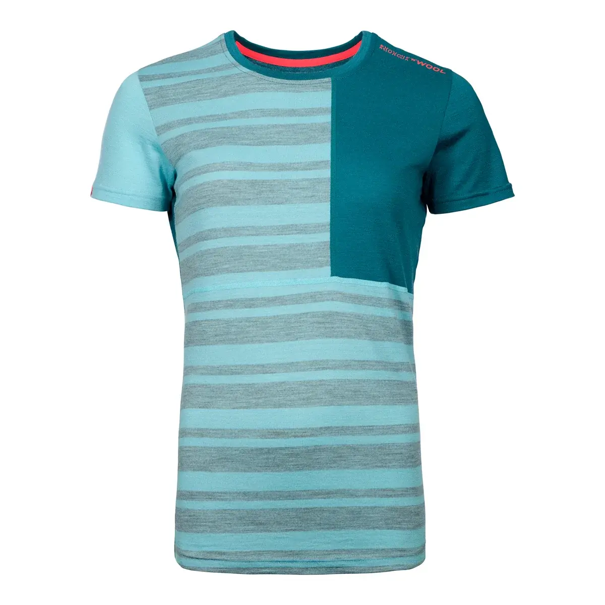 Dámske funkčné tričko Ortovox 185 Rock'n'Wool Short Ice waterfall