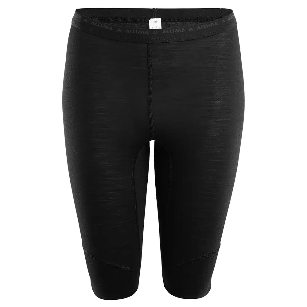 Aclima Dámske kraťasy Aclima LightWool Shorts Long Woman jet black