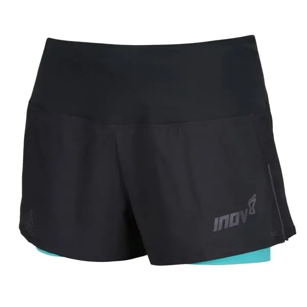 Inov8 Dámske bežecké kraťasy Inov8 Trailfly Ultra 3" 2in1 Short W black/teal
