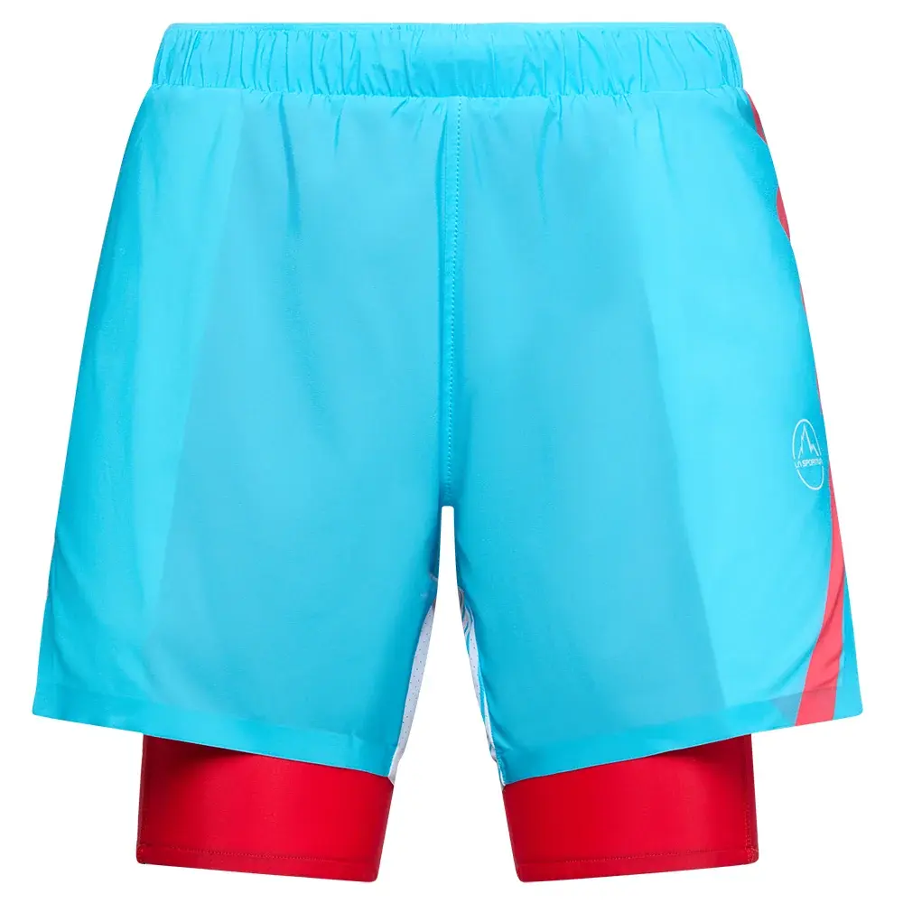 Dámske kraťasy La Sportiva Flow 5" Short malibu blue/hibiscus