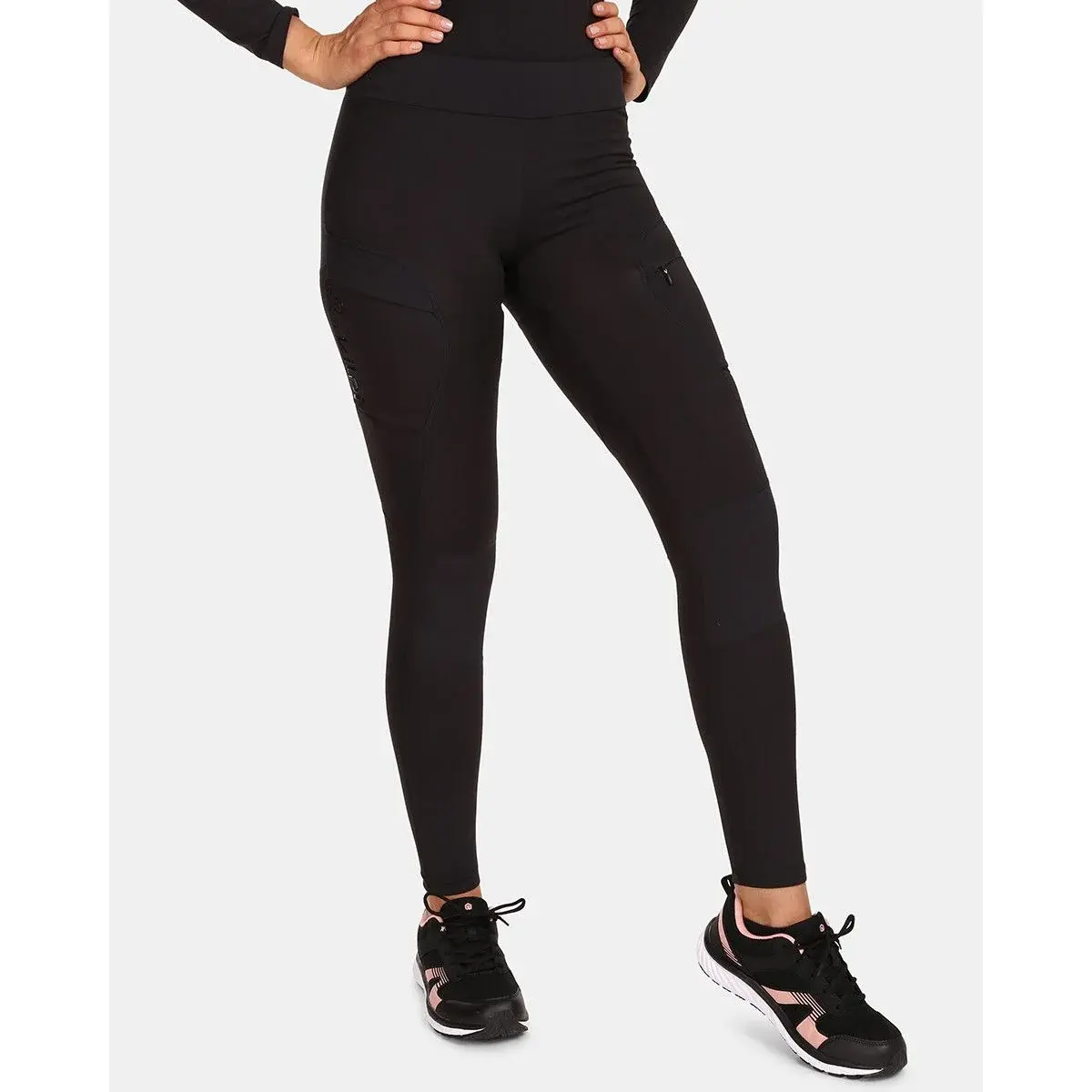 Kilpi Dámske outdoorové legíny Kilpi Mounteria-W BLK M-Short