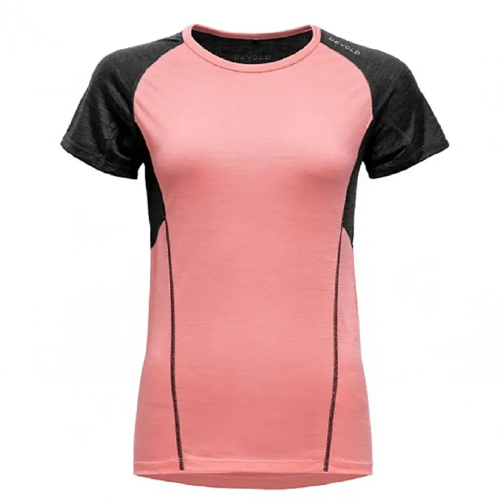 Devold Dámske merino tričko Devold Running 130 T-Shirt WMN apricot