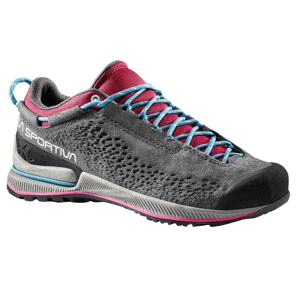 Dámske nástupové topánky La Sportiva TX2 Evo Leather Carbon/Red Plum