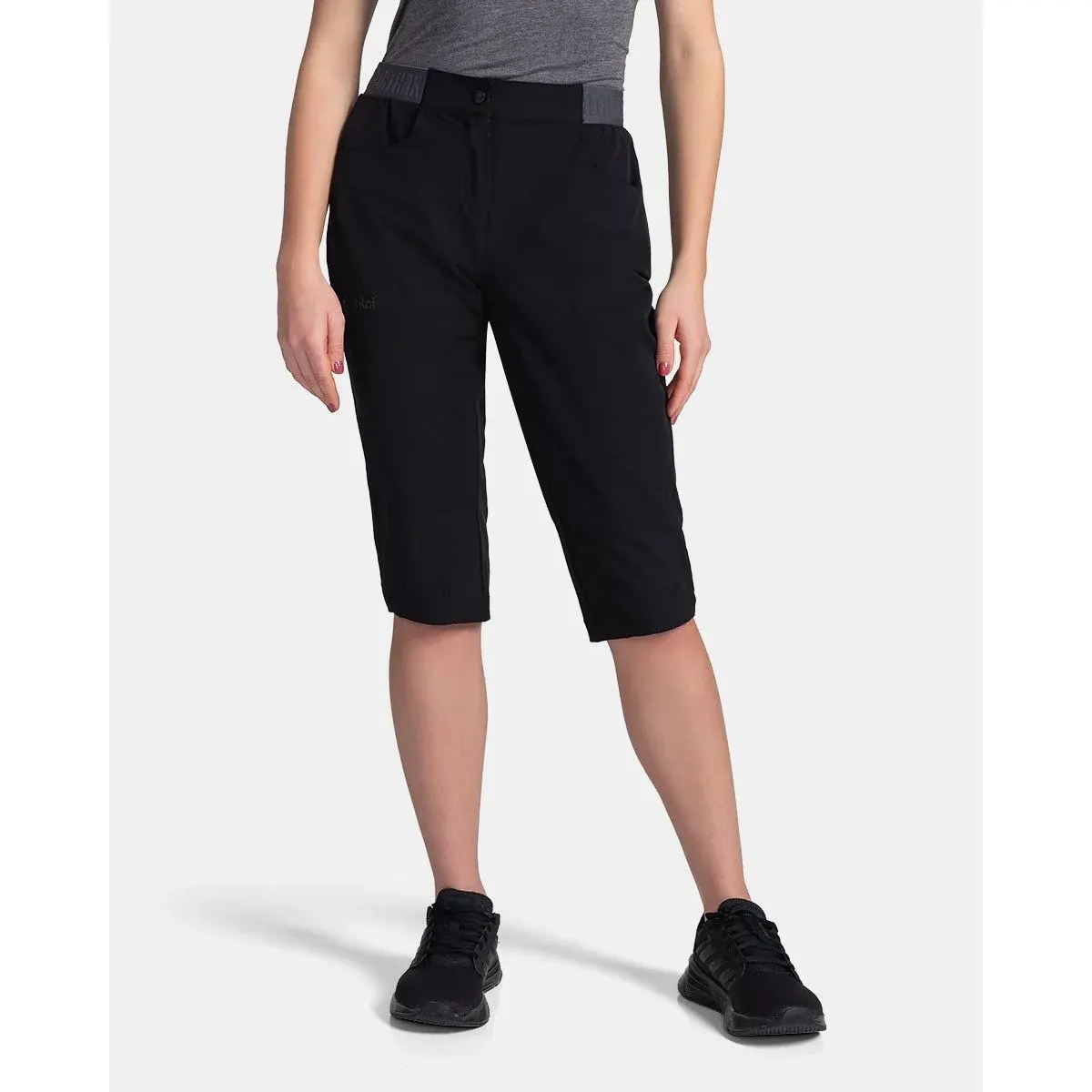 Kilpi Dámske outdoorové 3/4 nohavice Kilpi Meedin-W Black