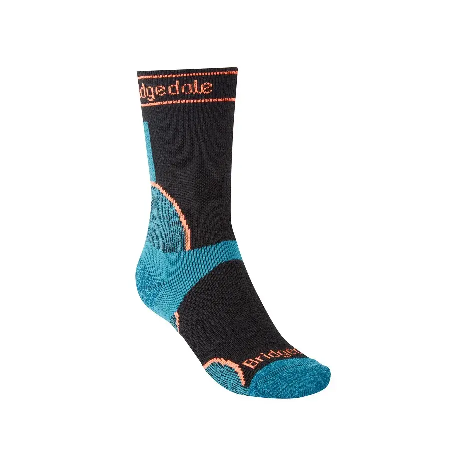 Dámske bežecké ponožky Bridgedale Trail Run MW T2 MS Crew Women's black