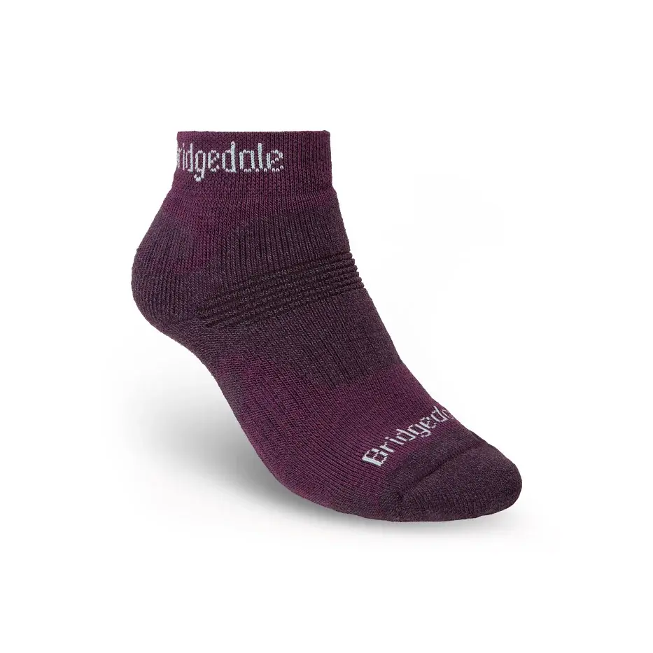 Dámske ponožky Bridgedale Hike Midweight Performance Ankle Dark Purple