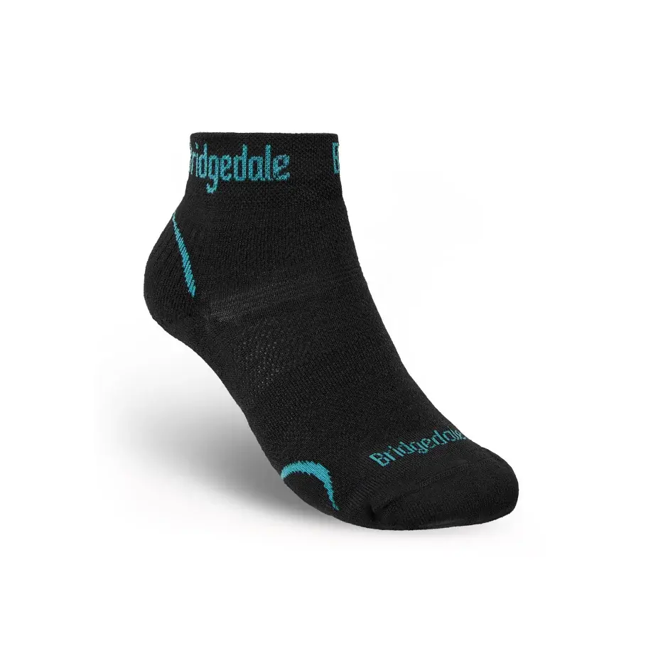 Dámske ponožky Bridgedale Hike Ultralight Performance Ankle Black/Blue
