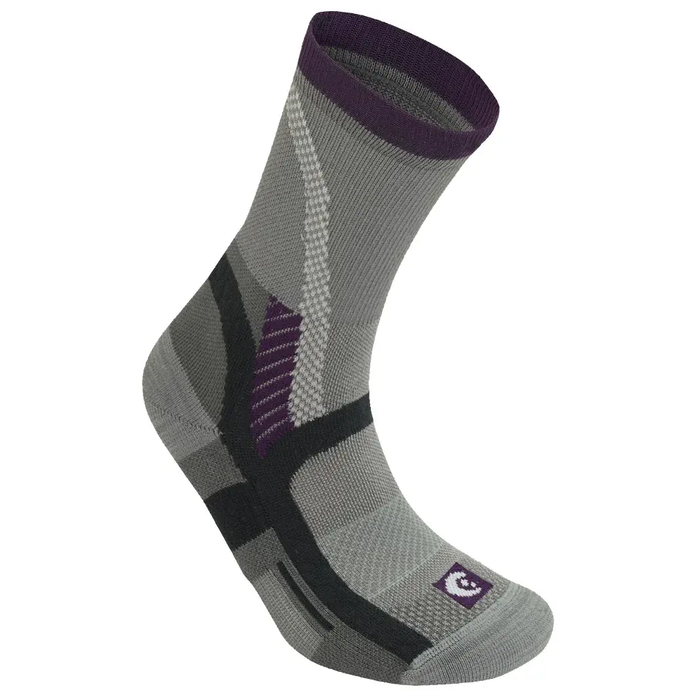 Lorpen Dámske ponožky Lorpen T3 Light Hiker ECO GREY/PLUM