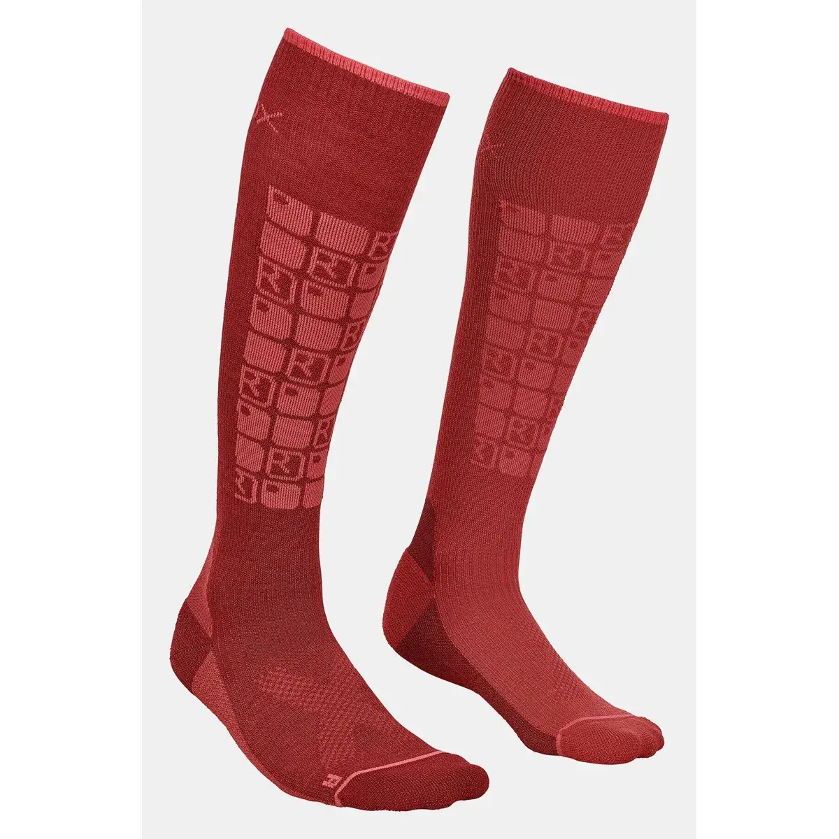 Dámske ponožky Ortovox Ski Compression Socks dark blood