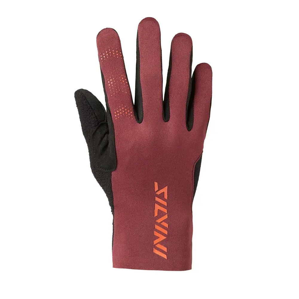 Dámske rukavice na bežky Silvini Isarca Merlot-black
