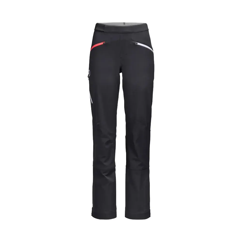 Dámske softshellové a skialpinistické nohavice Ortovox W's Col Becchei Pants Black raven
